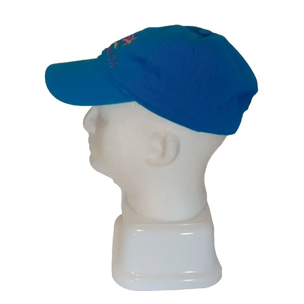Port Aransas Texas Mens Blue Palm Tree Baseball Cap Strapback Hat by Jacobson‎
